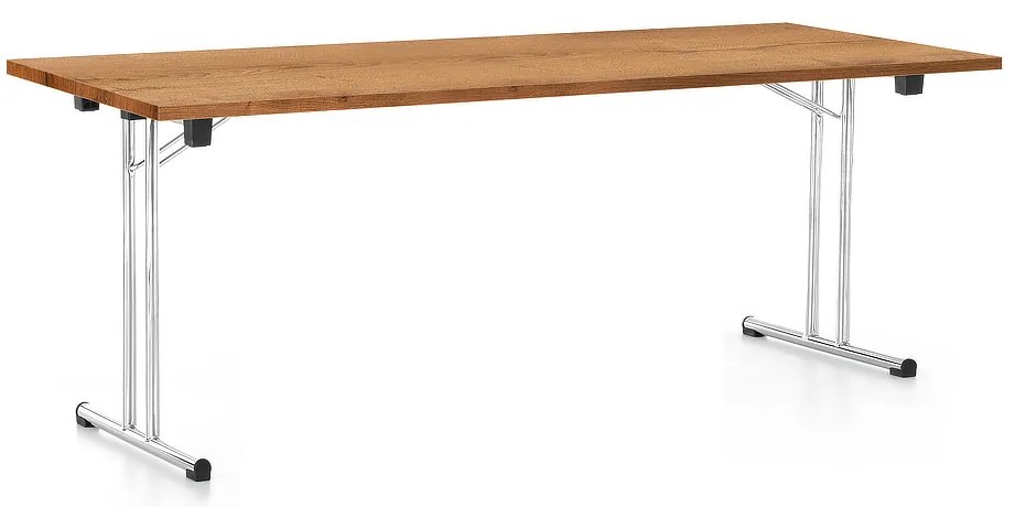 Skladací stôl 200 x 80 cm, dub zlatý