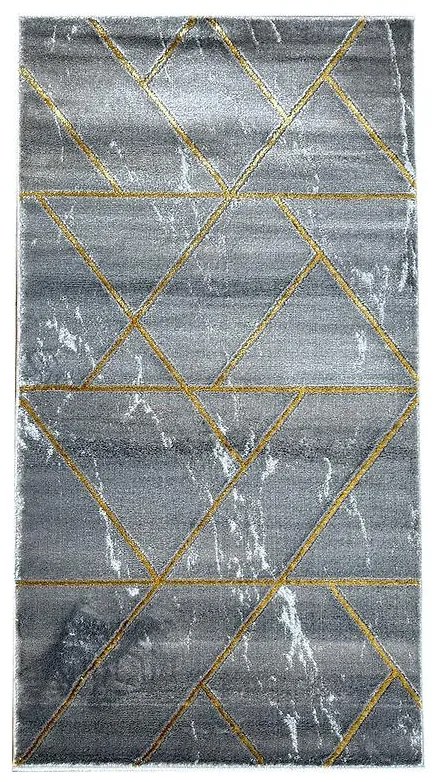Koberec Frisee Diamond 1,6/2,3 A0052 šedá/zlatá