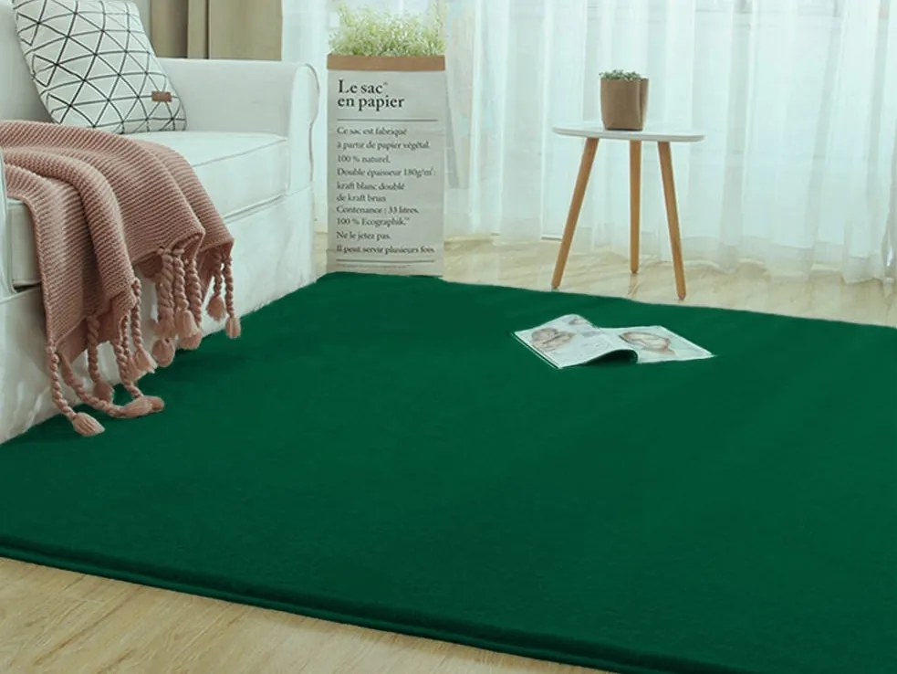 TZ Zelený obdĺžnikový koberec Rabbit Rozmer: 160x220 cm