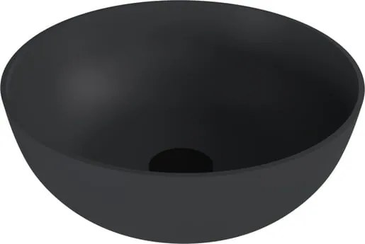 Polysan Banera umývadlo na dosku 39x39 cm antracit mat bez prepadu 14337.51