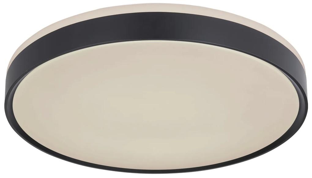 GLOBO Stropné svietidlo LED SONNY s diaľkovým ovládaním, 24 W, stmievateľné, 49 cm, okrúhle, čierne