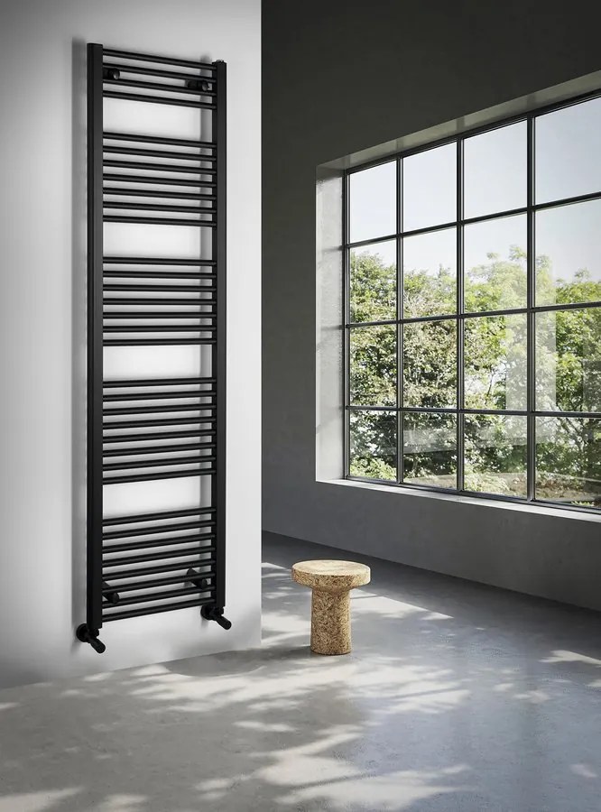 Aqualine Aqualine, DIRECT vykurovacie teleso s bočným pripojením 450x1320 mm, čierna matná, ILR34B