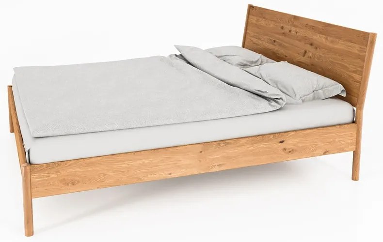 Jednolôžková posteľ z dubového dreva 90x200 cm v prírodnej farbe Pola - The Beds