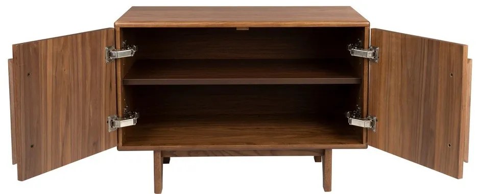 Hnedá nízka komoda v dekore orecha 82x58 cm Groove – Zuiver