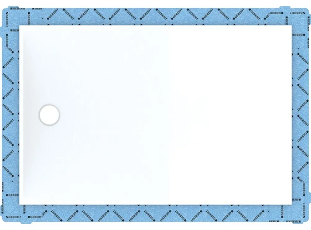 GEBERIT Setaplano obdĺžniková sprchová vanička z materiálu Varicor, 800 x 1600 x 45 mm, protišmyk, alpská biela, 154.268.11.1