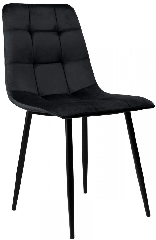 Čalúnená designová stolička ForChair čierna