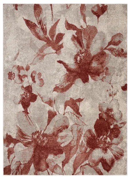 Koberec FUSION 8259 krémový / bordový