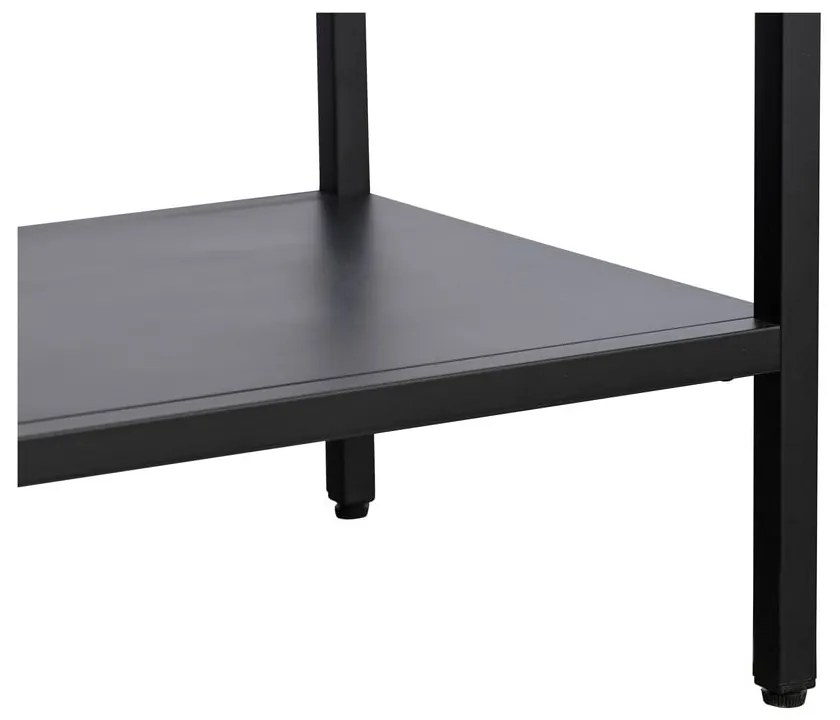 Čierna kovová vitrína 90x160 cm Carmel – Unique Furniture