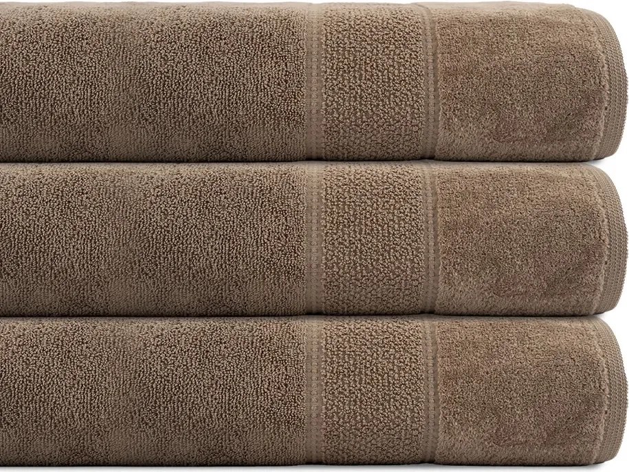 Osuška Mario Taupe 70x140 cm | Luxusná bavlnená osuška 550 gsm