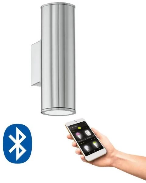 Eglo 33582 - LED RGBW Stmievateľné vonkajšie osvetlenie RIGA 2xGU10/5W/230V IP44