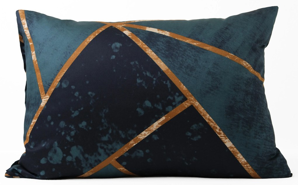 Saténová obliečka na vankúš 50 x 70 cm - Marco zelená