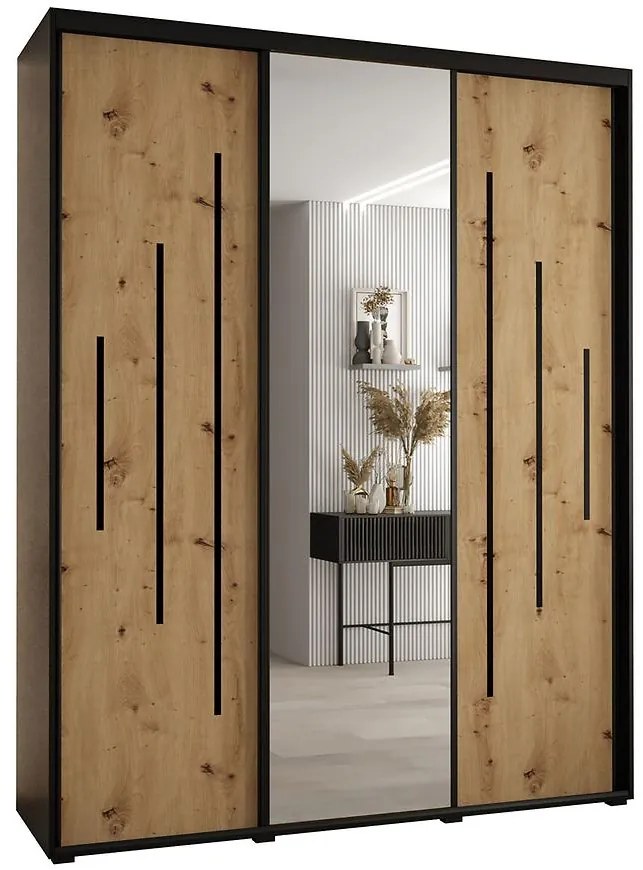 Skriňa 45 Canaris 13 190 čierna/artisan/čierna