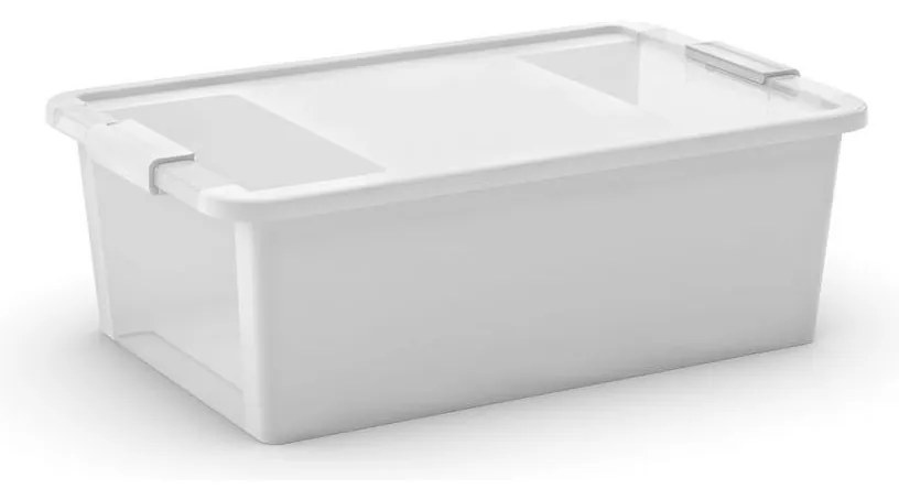 KIS Úložný Bi box L 26 litrov priehľadná / biela farba