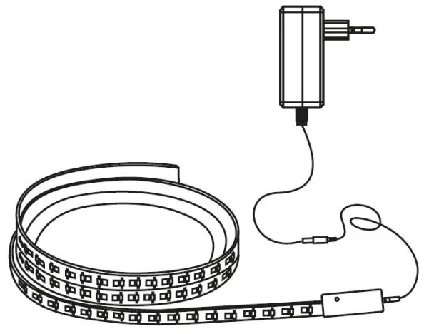 LED RGB Stmievateľný pásik LED/24W/230V 5m 3000-6000K Wi-Fi Tuya