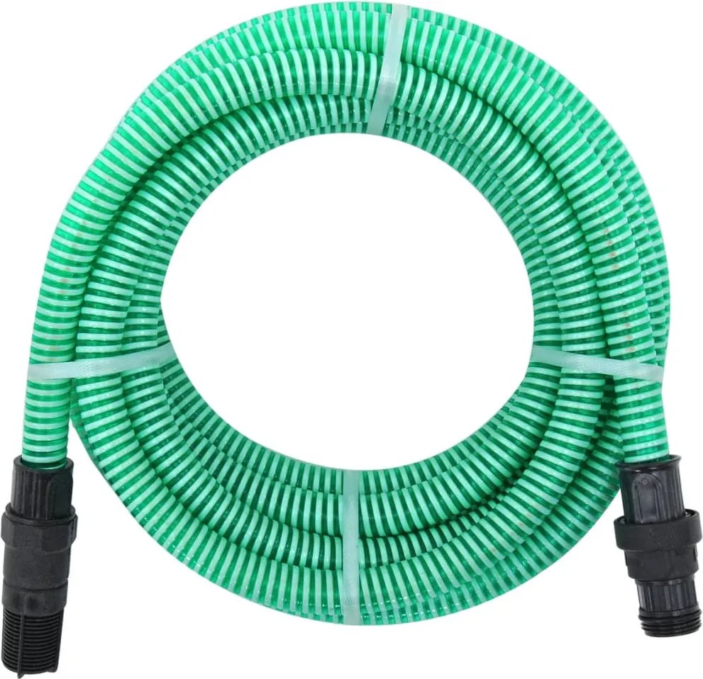vidaXL Odsávacia hadica s PVC spojkami, zelená 1" 4 m, PVC