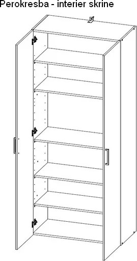 Skriňa Multiraum, 70 cm, dub Sonoma