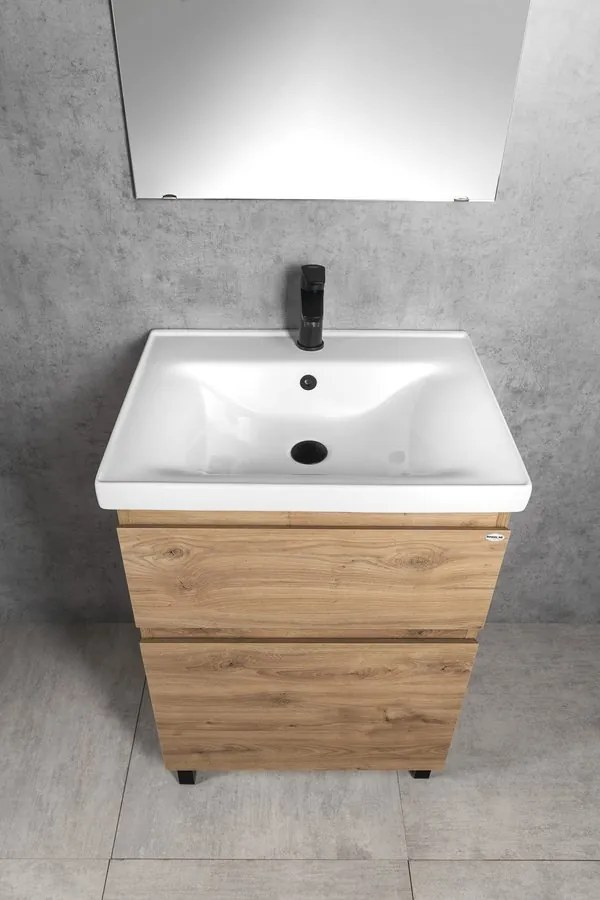 Aqualine Aqualine, SAVA 60 keramcké umývadlo nábytkové 60x46cm, biela, 2060