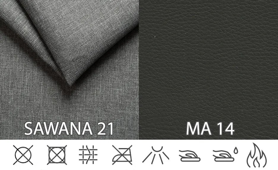 Rohová sedačka U Marlon (sivá + čierna) (L). Akcia -20%. Vlastná spoľahlivá doprava až k Vám domov. 616151
