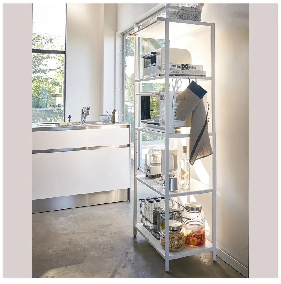 Matne biely oceľový regál 60x170x46,5 cm Tower – YAMAZAKI
