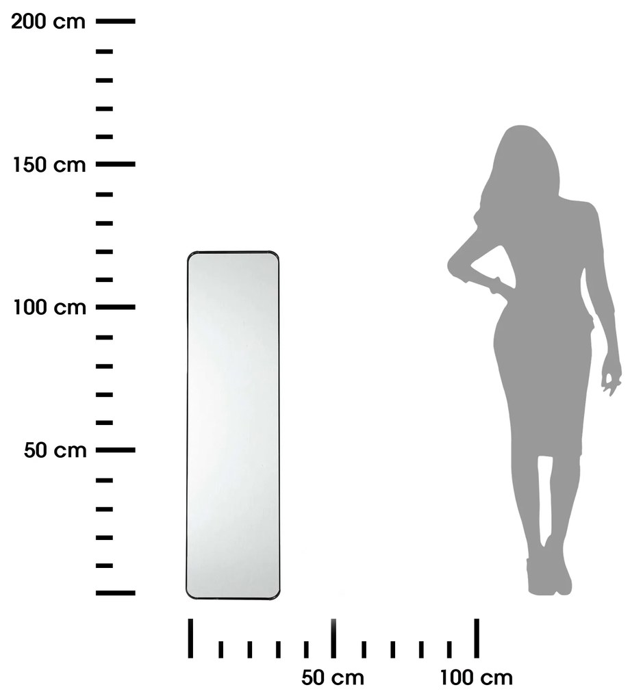 Zrkadlo Reflex, čierna