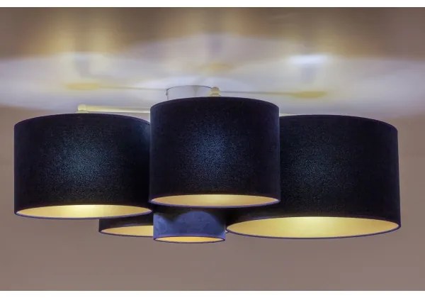 Duolla - Stropné svietidlo ROLLER PENTO 5xE27/60W/230V modrá