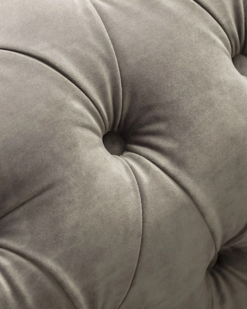 Fotel Chesterfield Classic Velvet Dark Grey 118x96x77cm