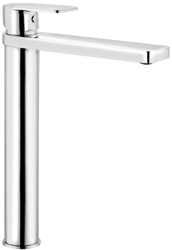 Aqualine Aqualine, DAPHNE stojánkova umývadlová batéria vysoká bez výpuste, predĺžená hubica,chrómová, DH601