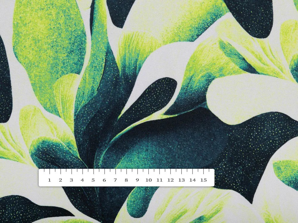 Biante Dekoračná obliečka na vankúš Rongo RGP-505 Veľké zelené listy 35 x 45 cm