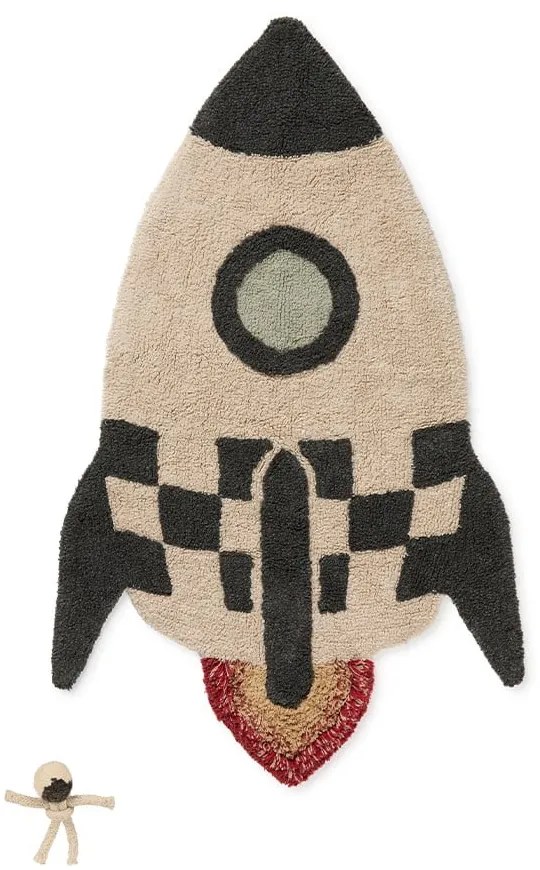 Bavlnený detský hrací koberec 85x135 cm Rocket – Lorena Canals