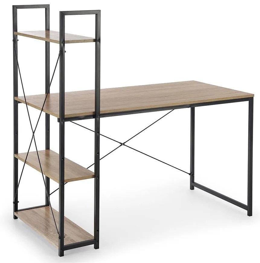 Písací stôl Narvik b sonoma/čierna