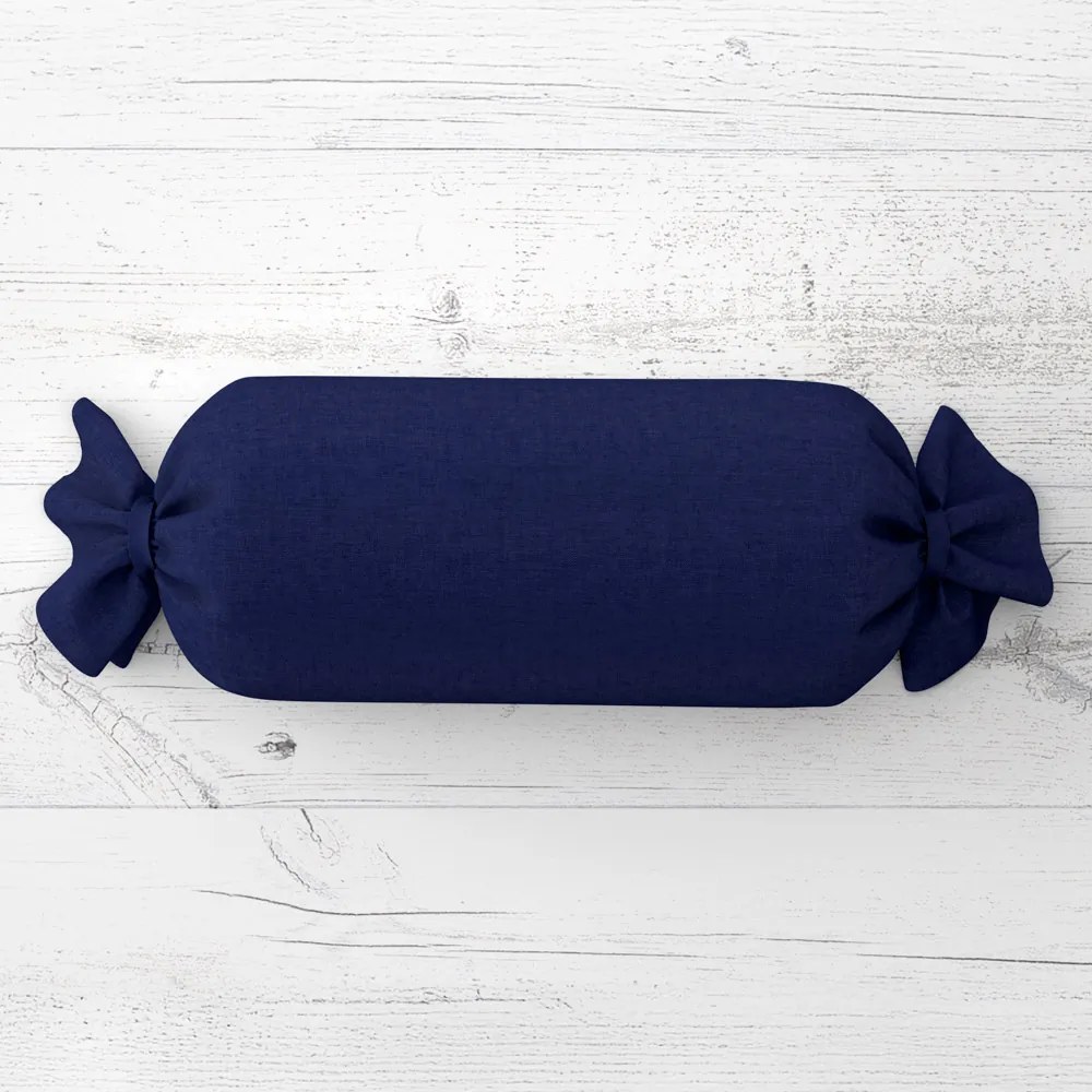 Biante Vankúš valec bonbon Rongo RG-084 Námornícka modrá 15x80 cm