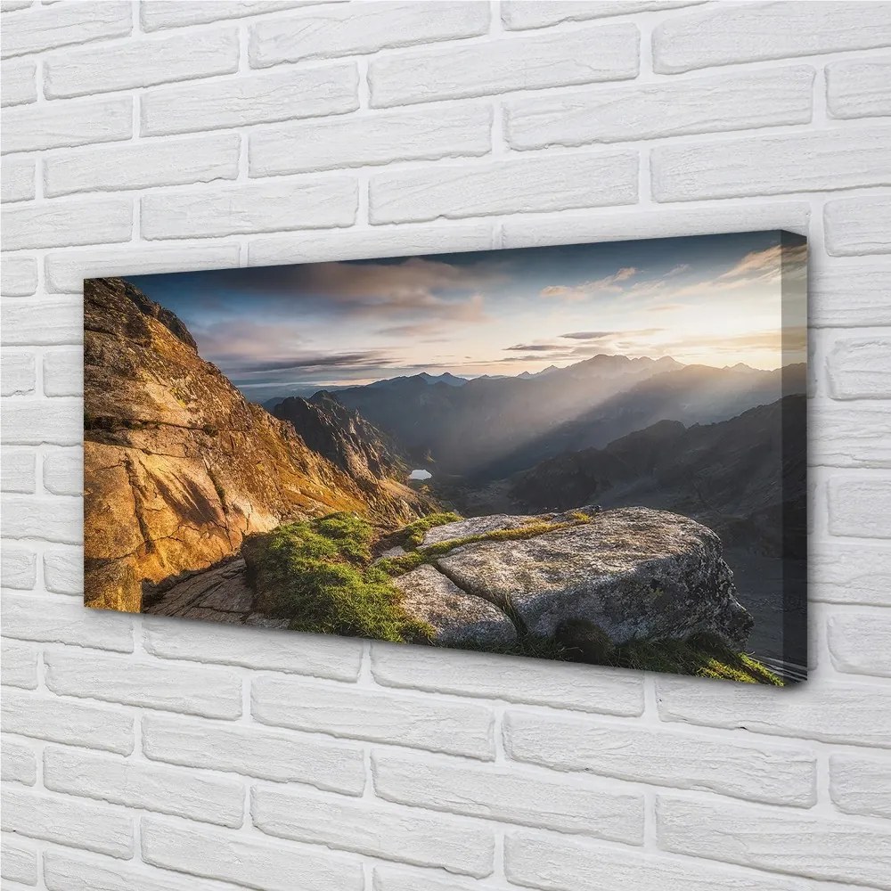 Obraz canvas Mountain Sunrise 120x60 cm