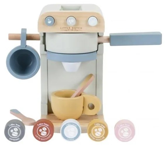 Little Dutch - Detský drevený kávovar s príslušenstvom MINI