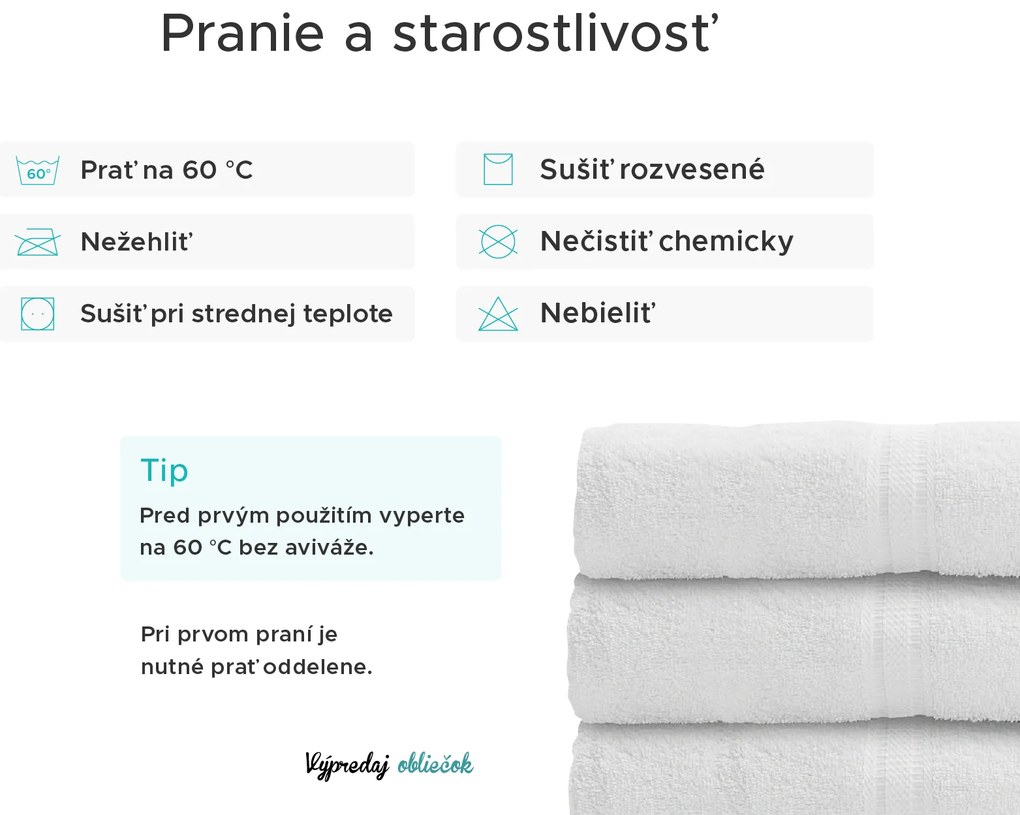 Uterák BIBAZ 50x100 cm, antracitový, 100% bavlna