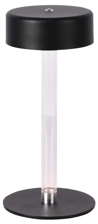 LED Stmievateľná nabíjacia stolná lampa LED/3W/5V 3000-6000K čierna