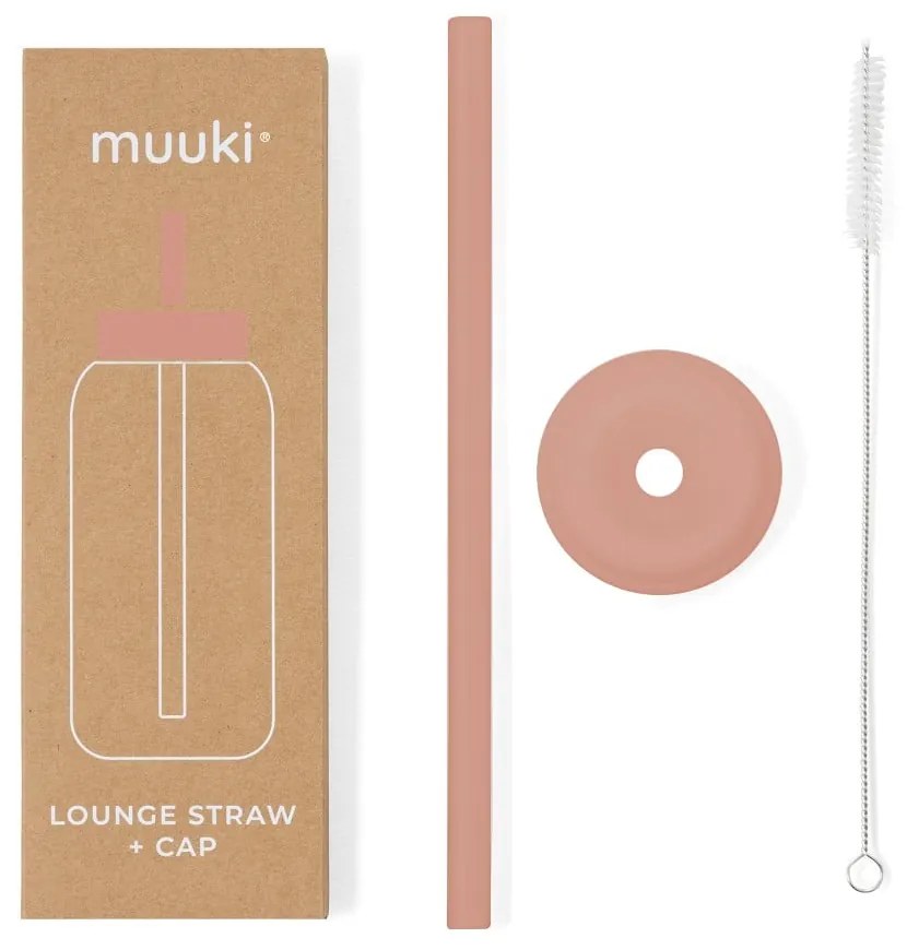 Silikónová slamka s čistiacou kefkou/s viečkom Canyon Clay – Muuki
