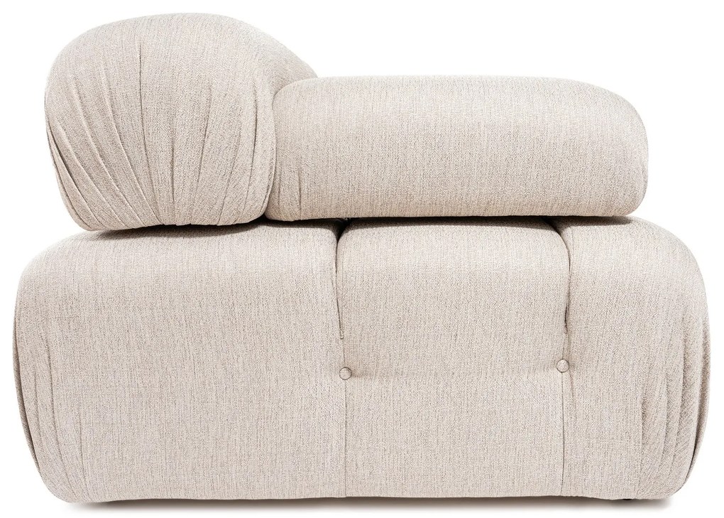 Doblo 3-sedačka s taštičkou ( L1-O1-1R-Pouffe) - svetlohnedá