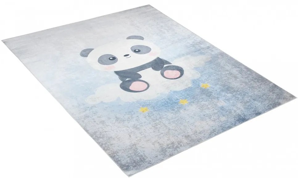Detský koberec s motívom roztomilej pandy na mráčiku Šírka: 80 cm | Dĺžka: 150 cm