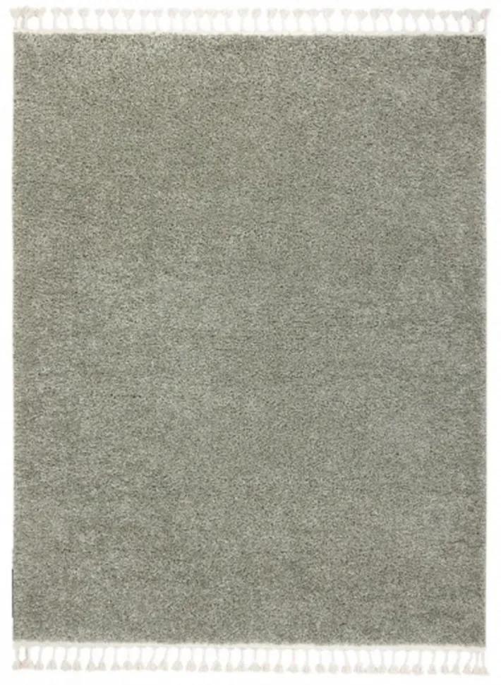 Kusový koberec Shaggy Berta zelený 80x150cm