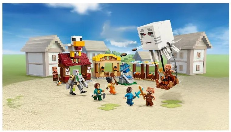 Lego Minecraft 21273 Balón v podobe Ghasta a útok na dedinu  (100396851)