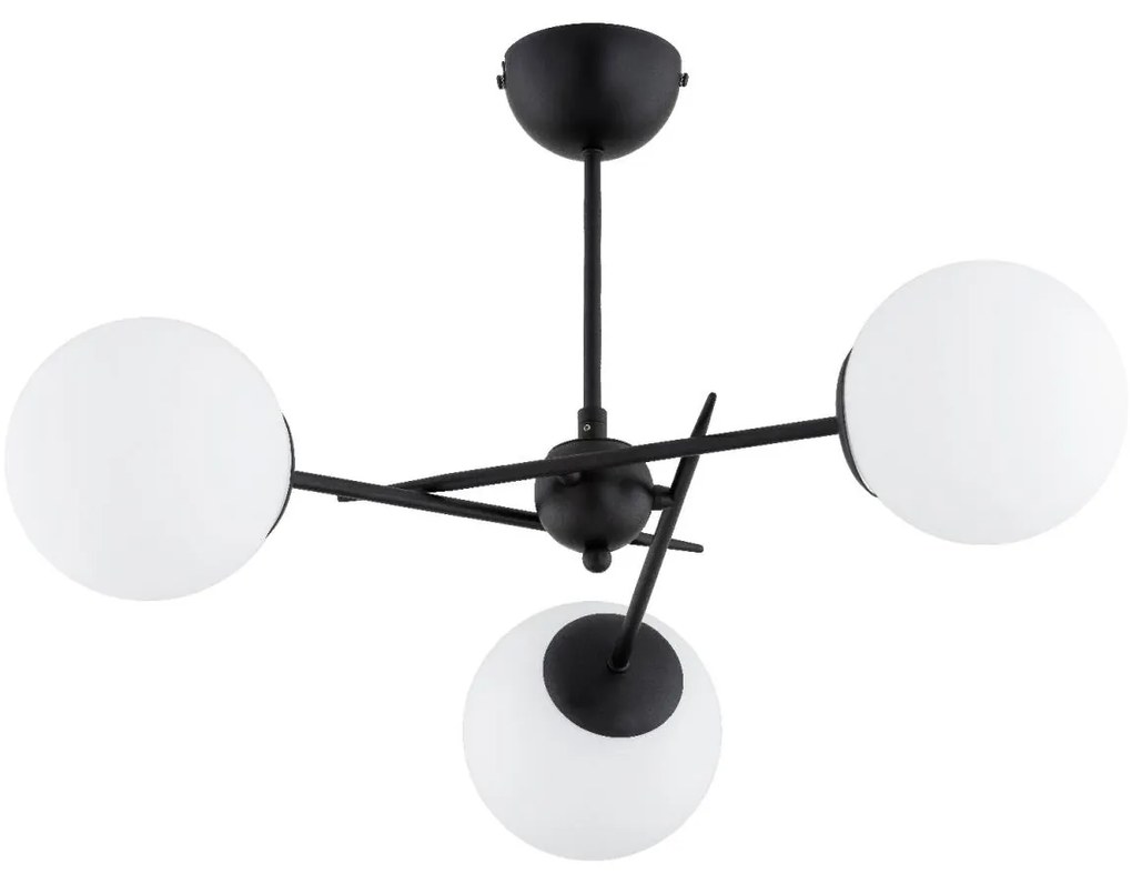 Prisadený luster PRIMERY 3xE14/10W/230V čierna