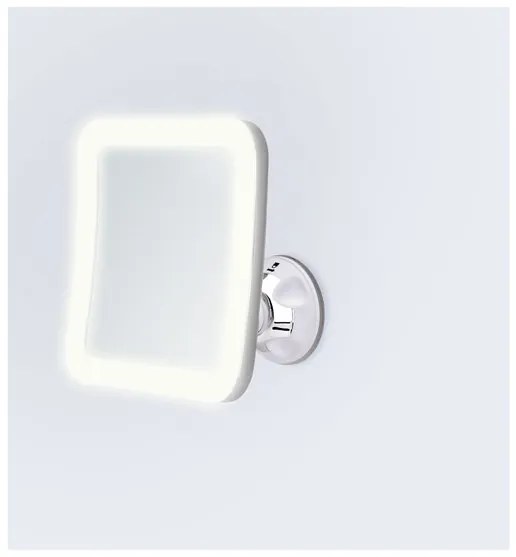 LIVARNO home Kozmetické LED zrkadlo (štvorcové, zväčšovacie)  (100352476)