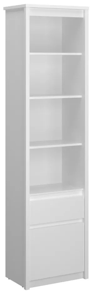 Otvorený regál 1D1S, biela, ERODIN