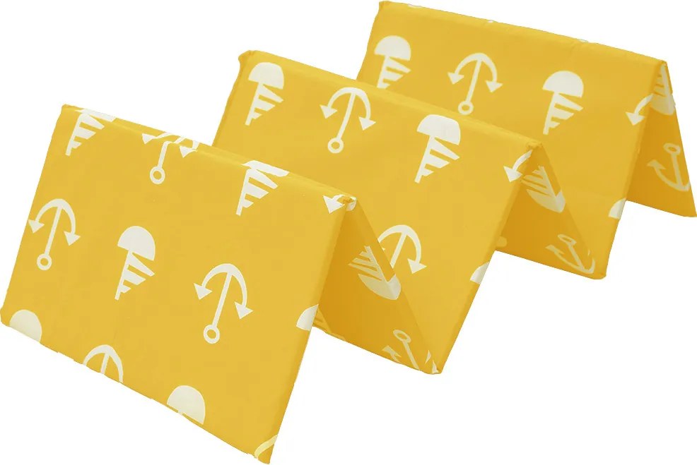 Plážové ležadlo KOTVA 180x50 cm, žlté