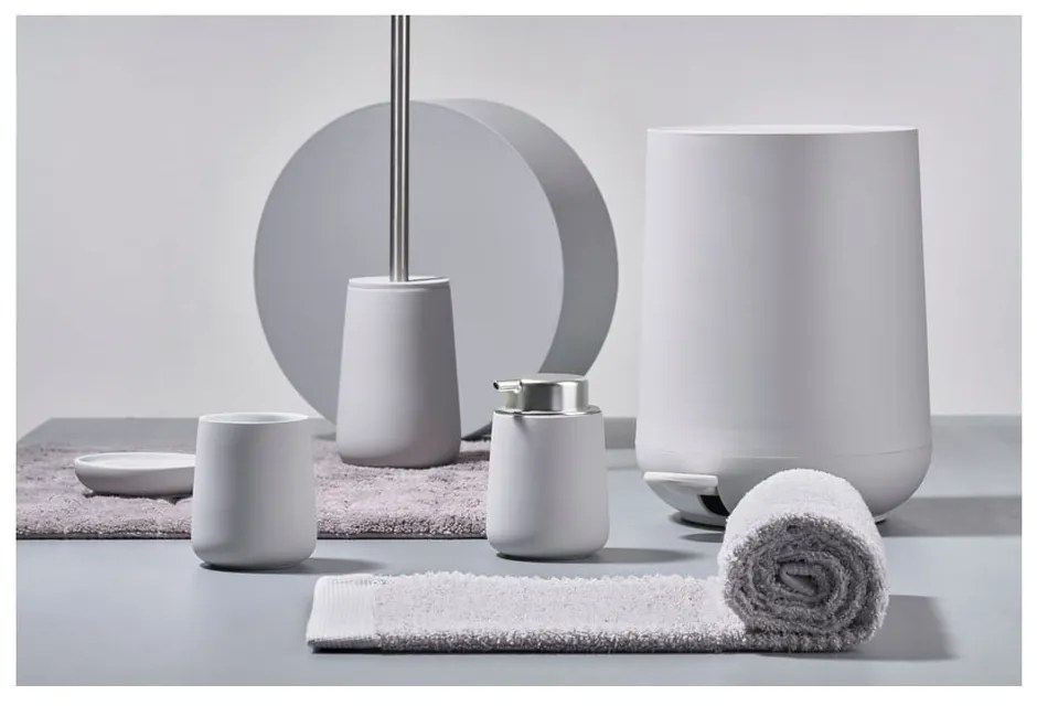 Svetlosivá porcelánová WC kefa Nova – Zone