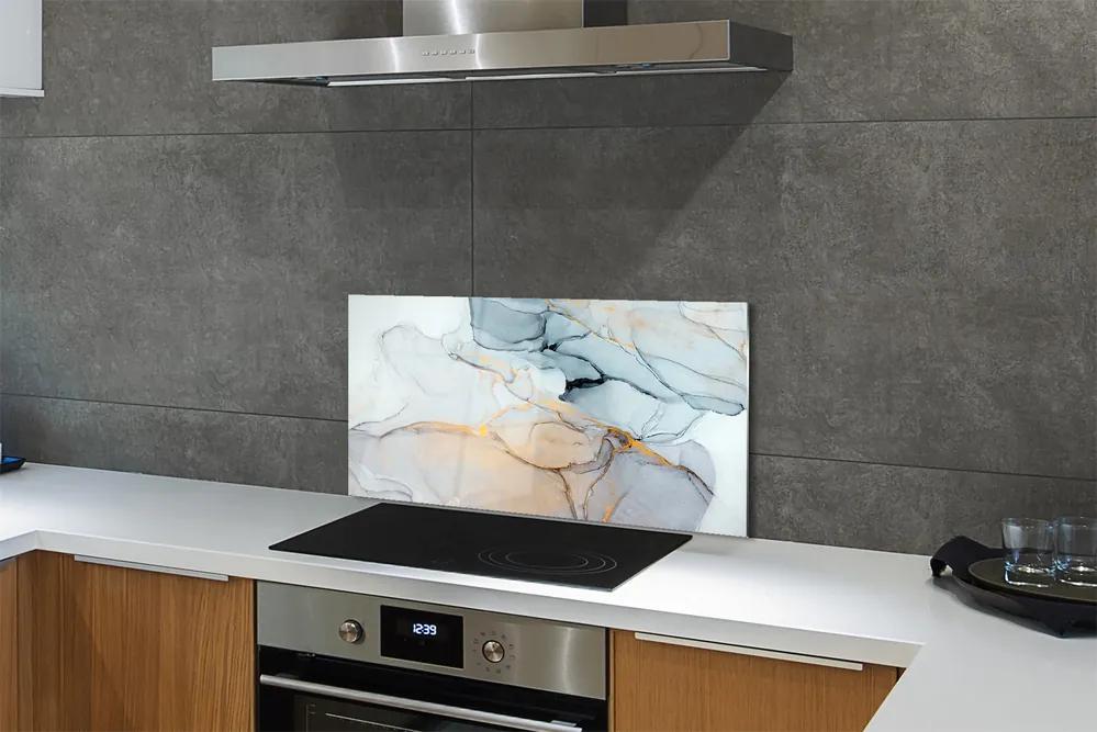 Sklenený obklad do kuchyne Kameň abstrakcie škvrny 125x50 cm
