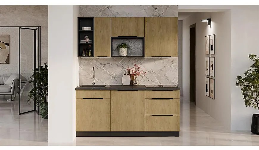 Kuchynská linka Cremona BL 180 cm bez kuchynskej dosky