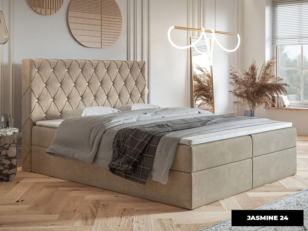 PROXIMA.store - Kontinentálna boxspring posteľ MILLA ROZMER: 120 x 200 cm, TYP MATRACA: BONELLOVÉ PRUŽINY, VRCHNÝ MATRAC (TOPPER): BEZ TOPPERU