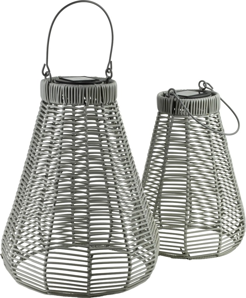 Solárny lampáš SOKKE 33/45 sivý