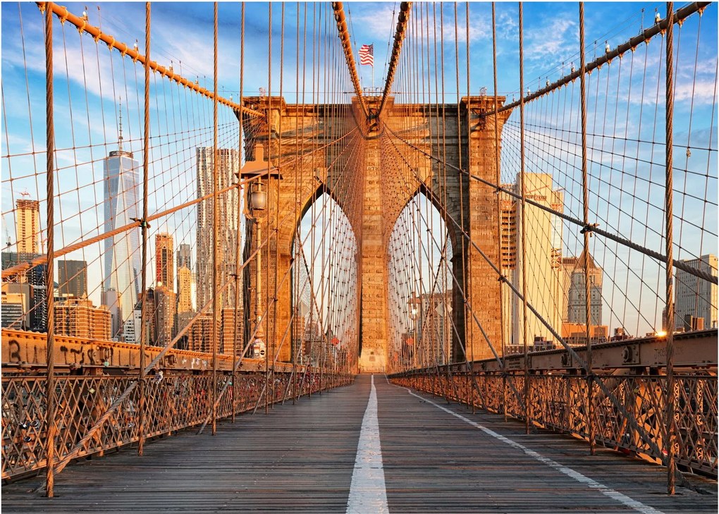 Sklenený obraz - Brooklynský most (70x50 cm)
